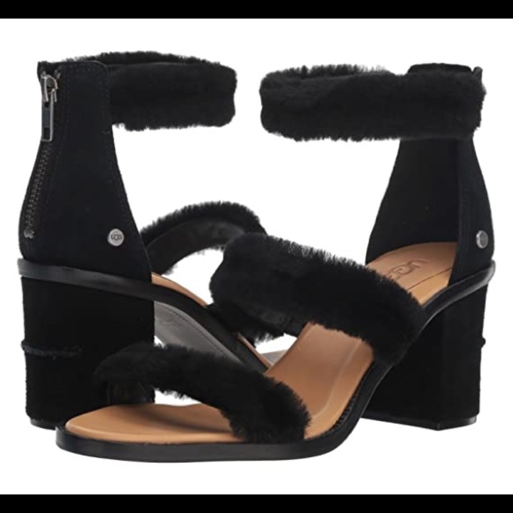 New UGG Del Rey Fluff heels Size 10